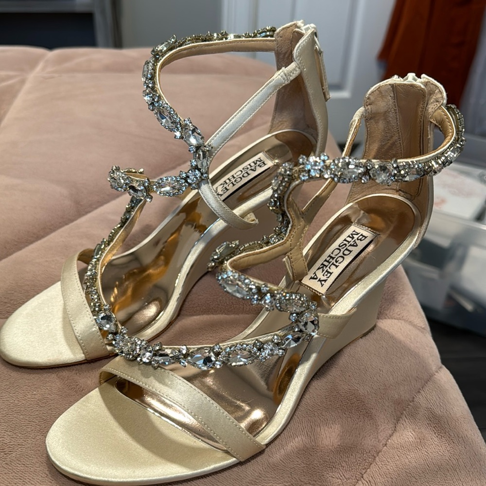 Badgley Mischka wedding shoes size 6.5 brand new